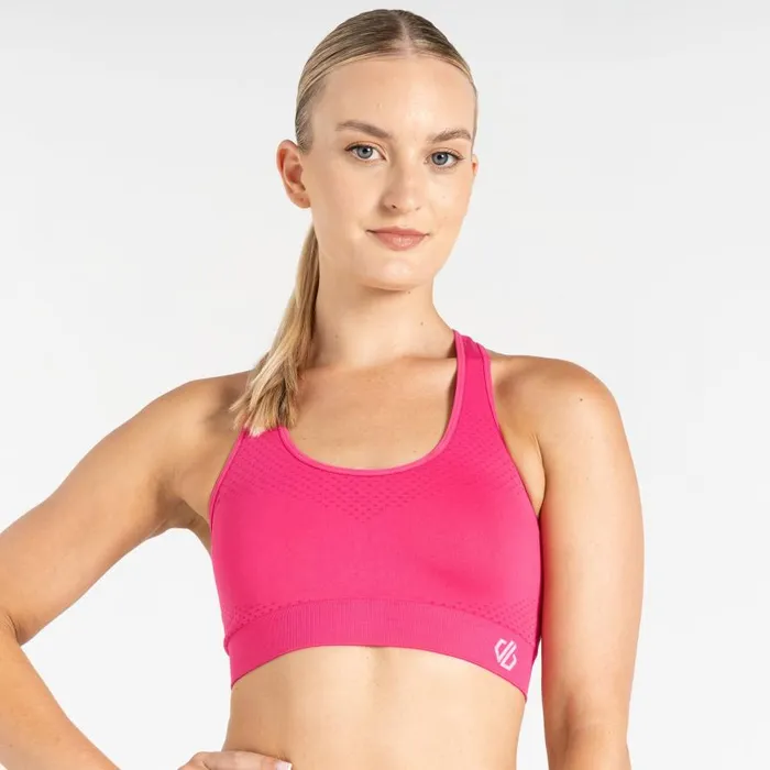 Dare 2b Don039t Sweat It II Sports Bra Pure Pink Marl Women Gym Tops