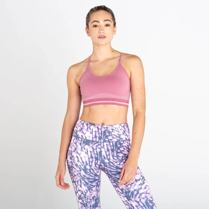 Dare 2b Don039t Sweat It Strappy Bra Mesa Rose Women Low Impact