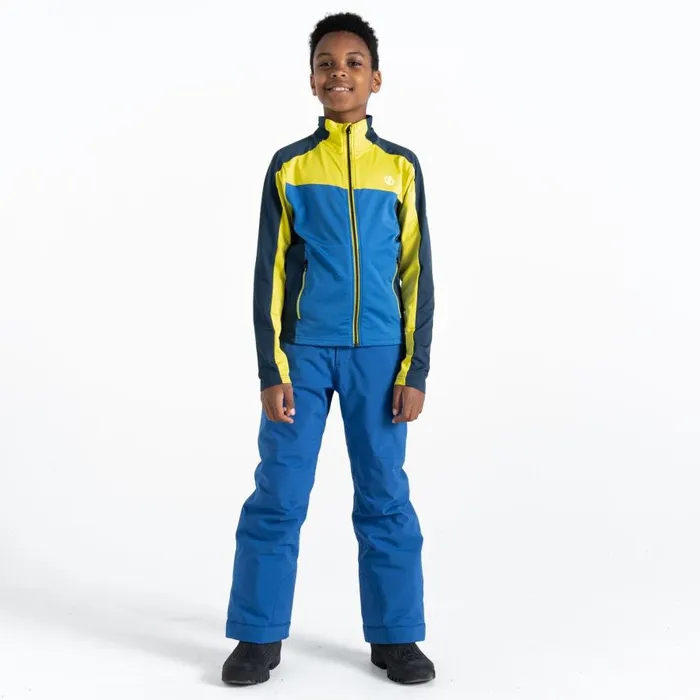 Dare 2b Emergent Core Stretch Midlayer Olympian Blue Yellow Kids Fleece