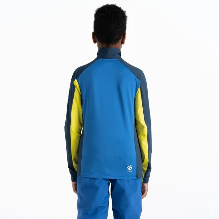 Dare 2b Emergent Core Stretch Midlayer Olympian Blue Yellow Kids Fleece