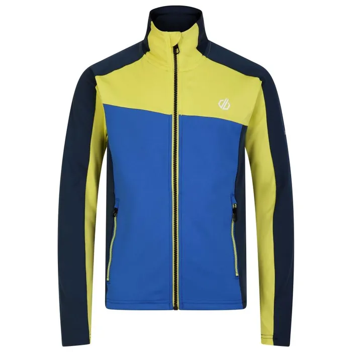 Dare 2b Emergent Core Stretch Midlayer Olympian Blue Yellow Kids Fleece