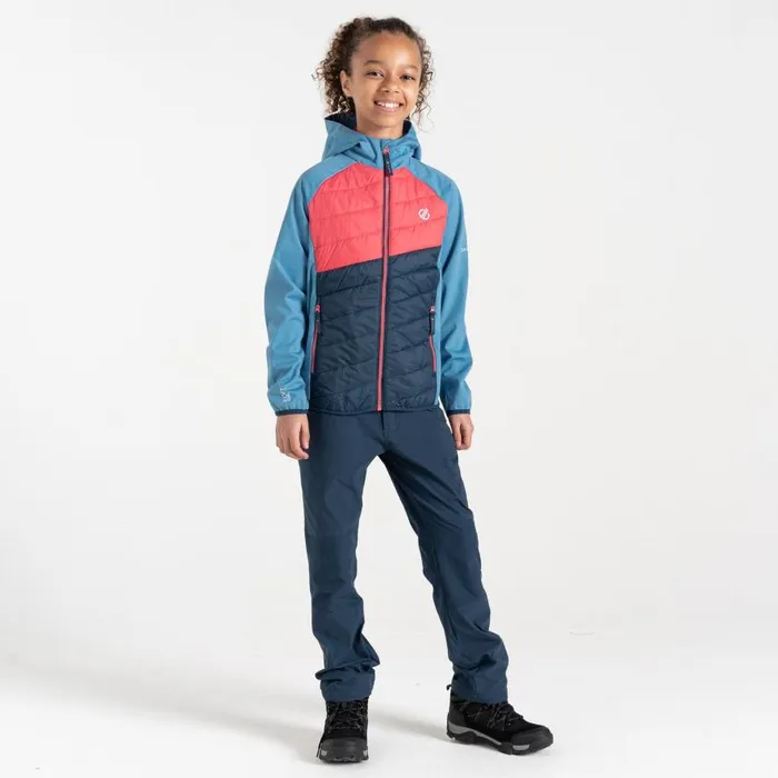 Dare 2b Explore Hybrid Jacket Sorbet Pink Blue Kids Lightweight Jackets