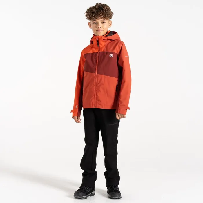 Dare 2b Explore II Waterproof Jacket Cinnamon Tuscan Red Kids Waterproof Jackets