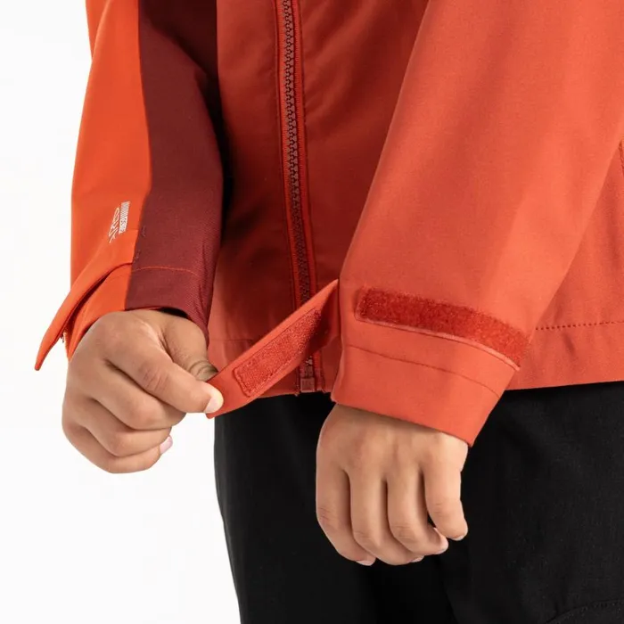 Dare 2b Explore II Waterproof Jacket Cinnamon Tuscan Red Kids Waterproof Jackets