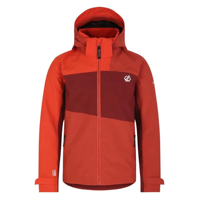 Dare 2b Explore II Waterproof Jacket Cinnamon Tuscan Red Kids Waterproof Jackets