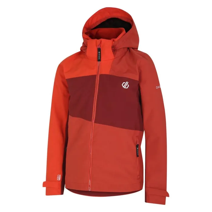 Dare 2b Explore II Waterproof Jacket Cinnamon Tuscan Red Kids Waterproof Jackets