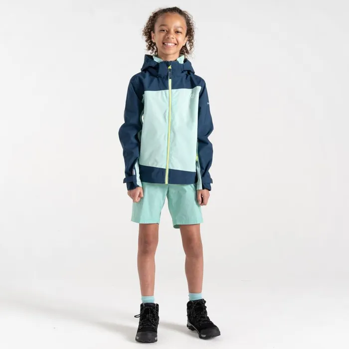 Dare 2b Explore II Waterproof Jacket Mint Green Moonlight Denim Kids Waterproof Jackets