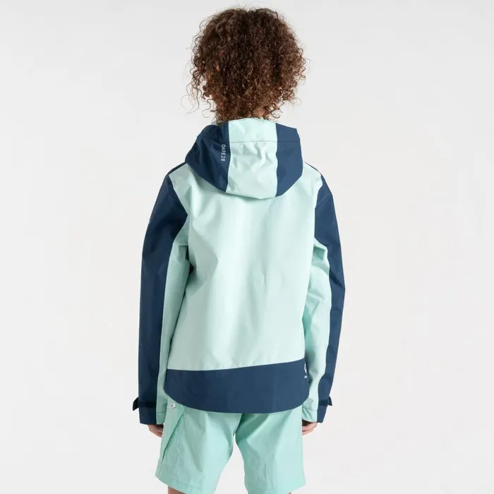 Dare 2b Explore II Waterproof Jacket Mint Green Moonlight Denim Kids Waterproof Jackets