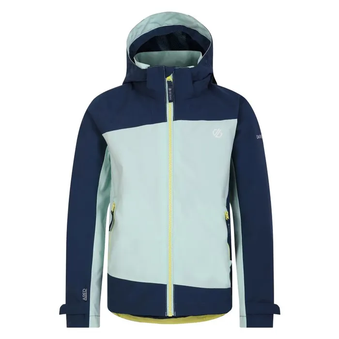 Dare 2b Explore II Waterproof Jacket Mint Green Moonlight Denim Kids Waterproof Jackets