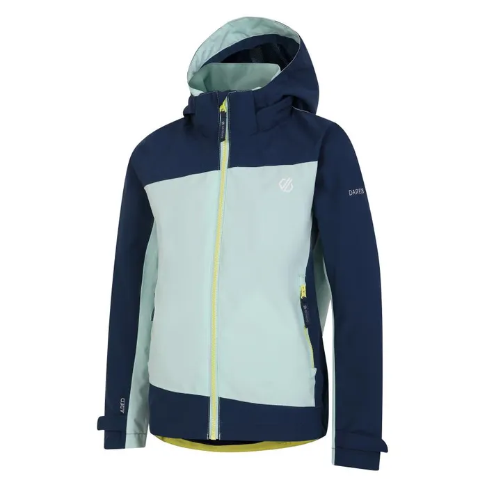 Dare 2b Explore II Waterproof Jacket Mint Green Moonlight Denim Kids Waterproof Jackets