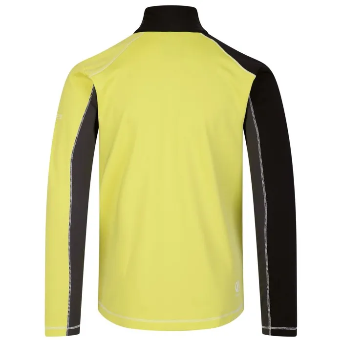 Dare 2b Formate II Core Stretch Midlayer Ebony Grey Yellow Kids Fleece