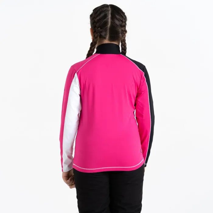 Dare 2b Formate II Core Stretch Midlayer Pure Pink Kids Fleece