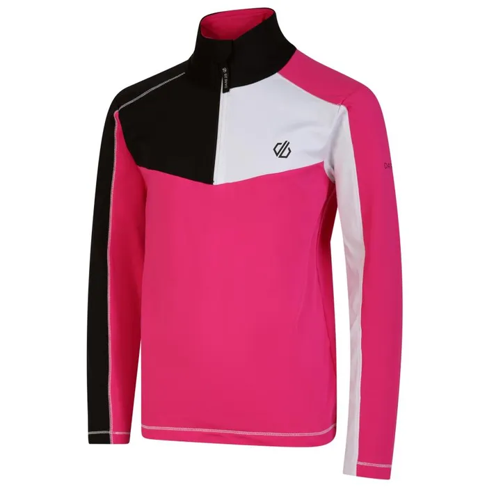 Dare 2b Formate II Core Stretch Midlayer Pure Pink Kids Fleece