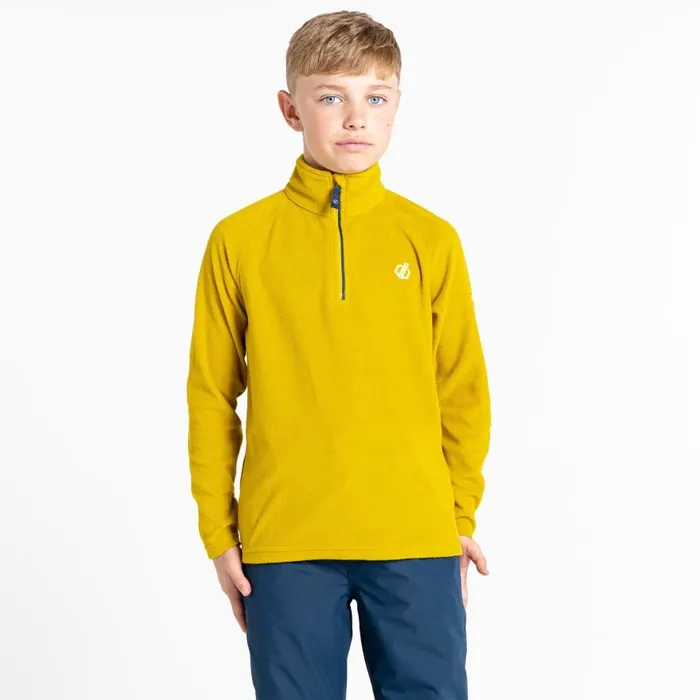 Dare 2b Freehand Half Zip Fleece Moss Yellow Kids Fleece