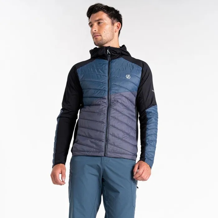 Dare 2b Gendarme Wool Padded Hybrid Jacket Orion Grey Black Men Softshell Jackets
