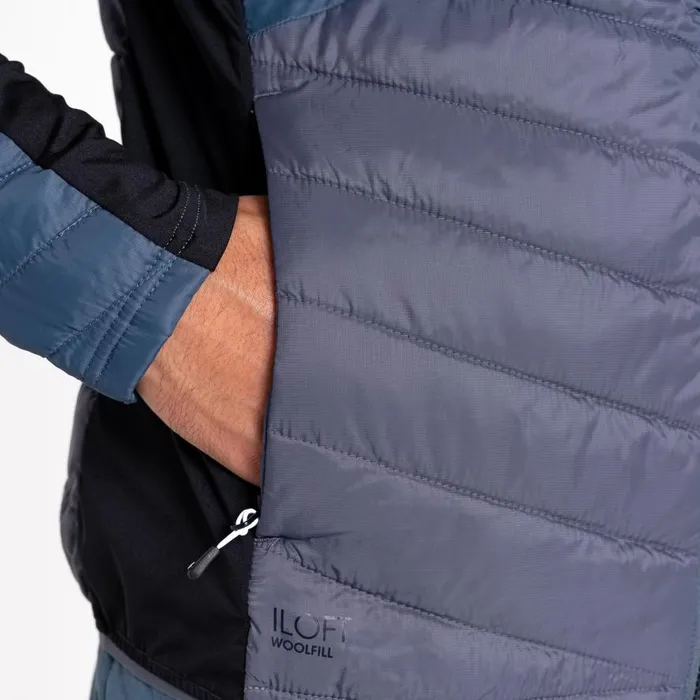 Dare 2b Gendarme Wool Padded Hybrid Jacket Orion Grey Black Men Softshell Jackets