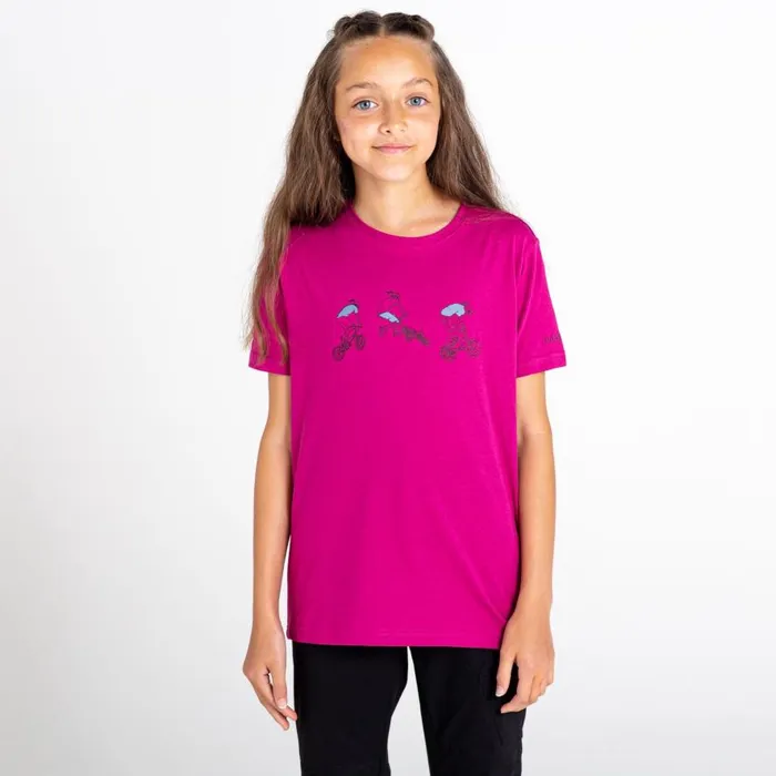 Dare 2b Go Beyond Graphic Tee Fuschia Kids