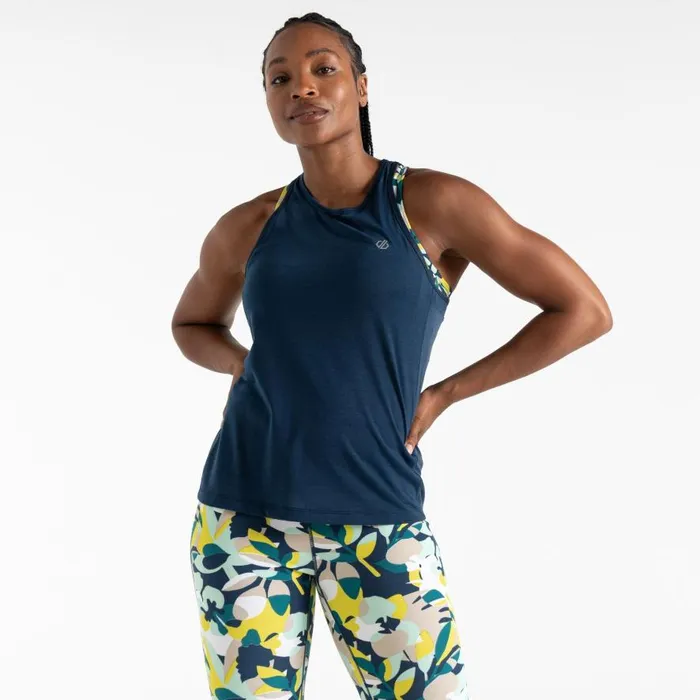 Dare 2b Gravitate Vest Moonlight Denim Women Gym Tops