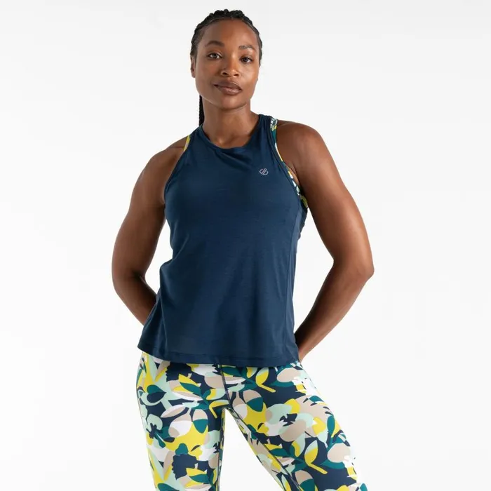 Dare 2b Gravitate Vest Moonlight Denim Women Gym Tops