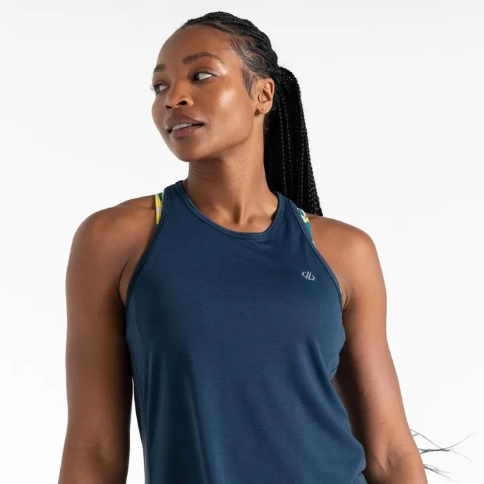 Dare 2b Gravitate Vest Moonlight Denim Women Gym Tops