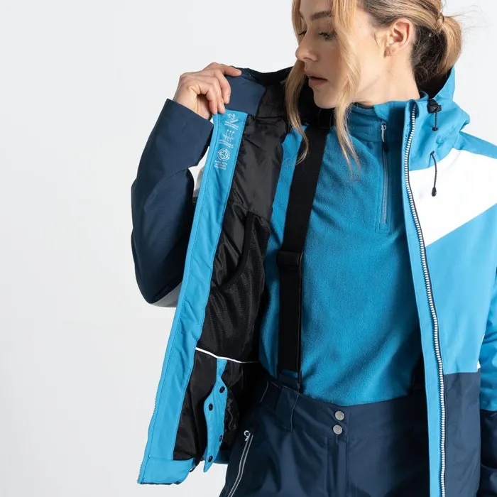 Dare 2b Ice Ski Jacket Swedish Blue Moonlight Denim Women Insulated Jackets
