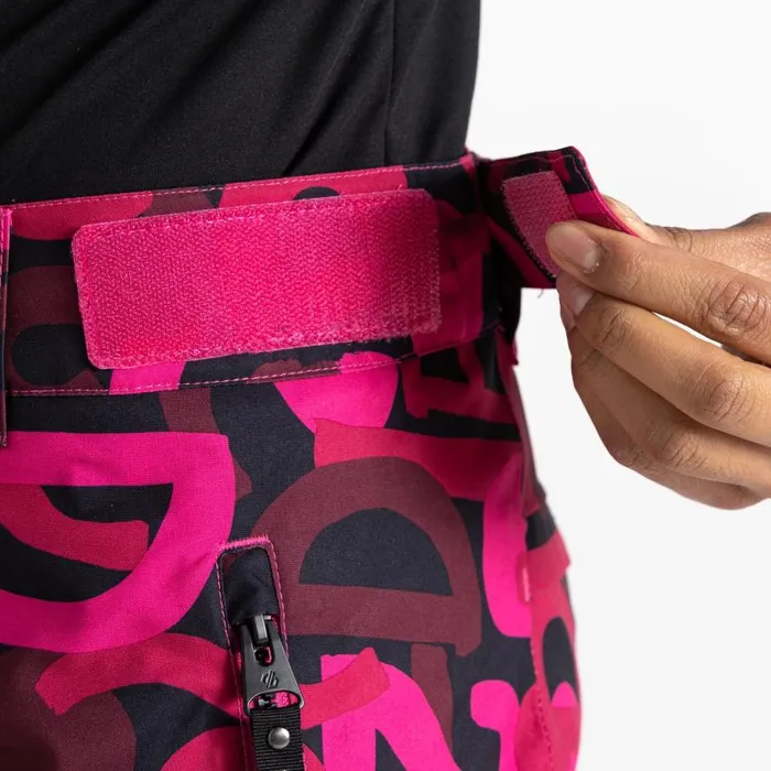 Dare 2b Ice Ski Pant Pink Graffiti Print Women Ski Trousers and Salopettes