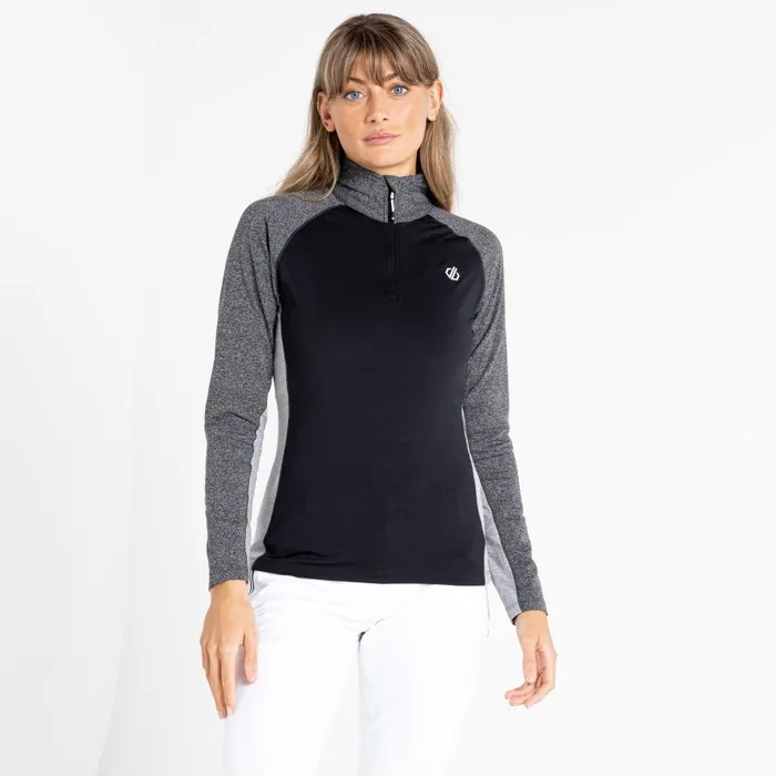 Dare 2b Involved II Recycled Lightweight Core Stretch Midlayer Black Charcoal Grey Women Midlayers