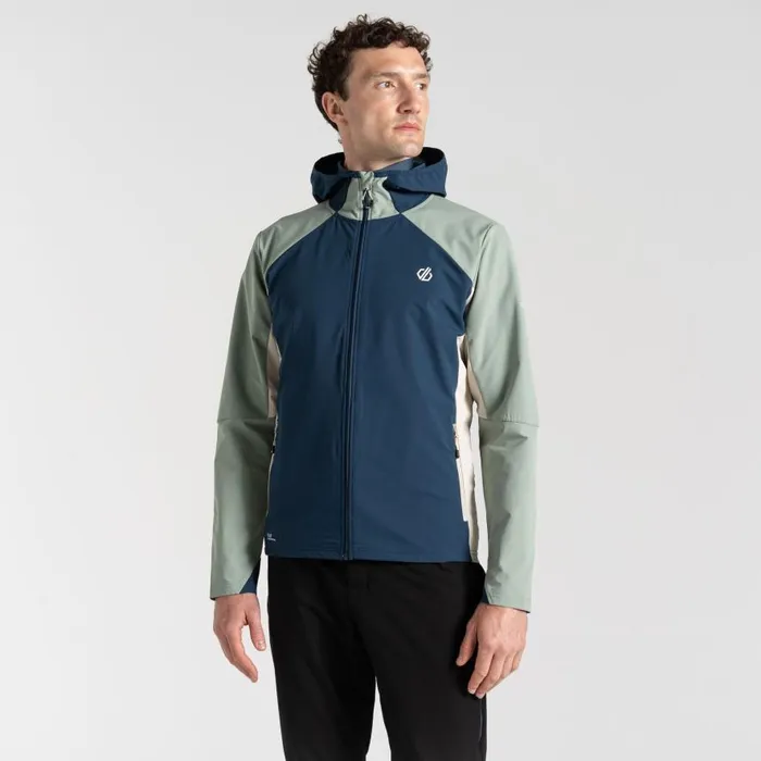 Dare 2b Lattitudinal II Softshell Jacket Moonlight Denim Green Men Softshell Jackets