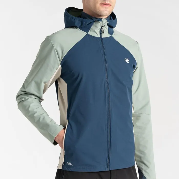 Dare 2b Lattitudinal II Softshell Jacket Moonlight Denim Green Men Softshell Jackets