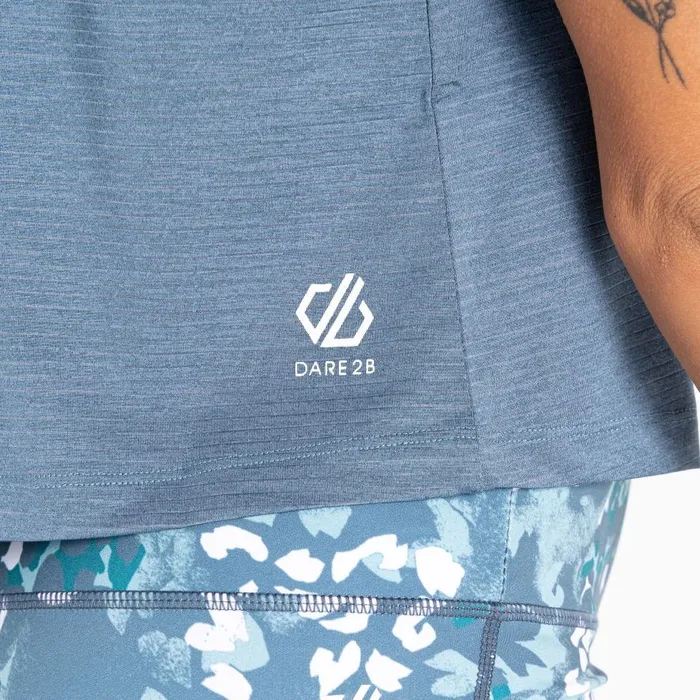 Dare 2b Meditate Cropped Top Orion Grey Women Gym Tops