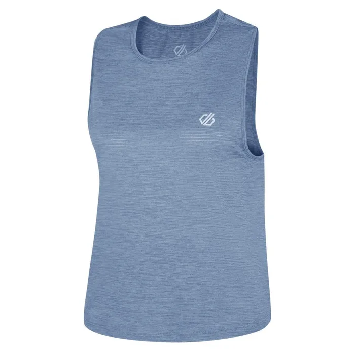 Dare 2b Meditate Cropped Top Orion Grey Women Gym Tops