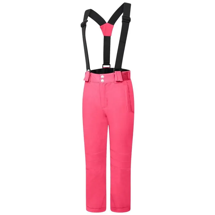 Dare 2b Motive Waterproof Insulated Ski Pants Geranium Pink Kids Ski Trousers and Salopettes