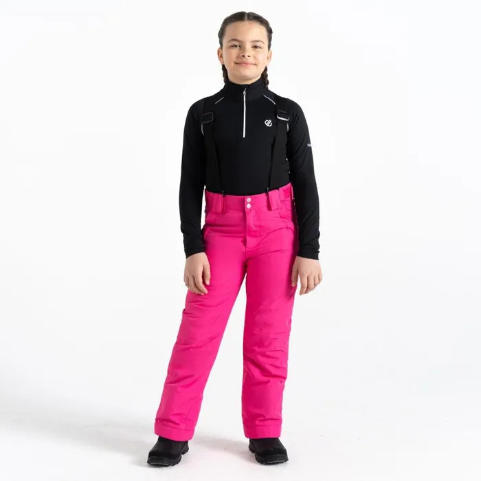 Dare 2b Motive Waterproof Insulated Ski Pants Pink Kids Ski Trousers and Salopettes