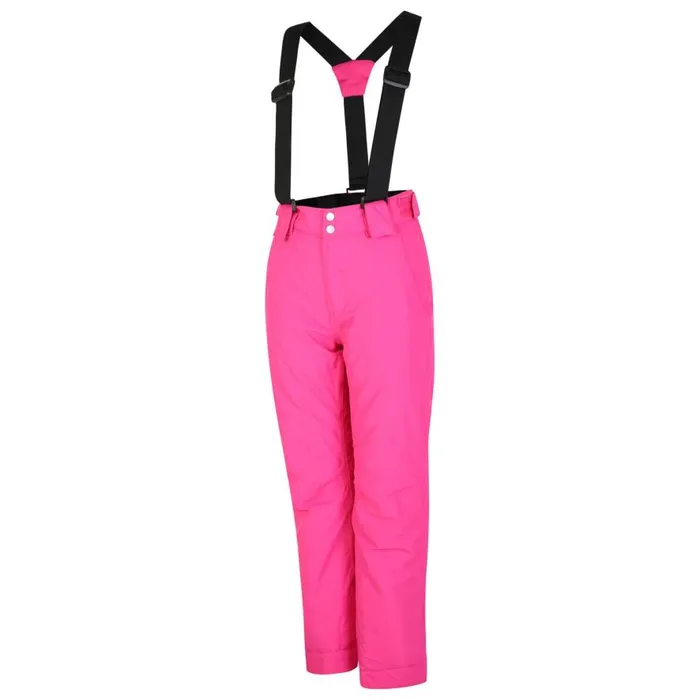 Dare 2b Motive Waterproof Insulated Ski Pants Pink Kids Ski Trousers and Salopettes