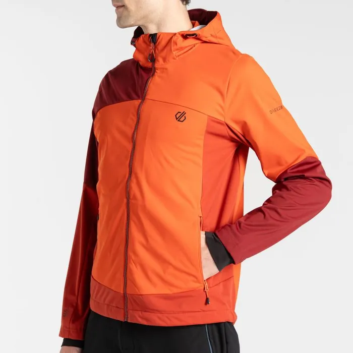 Dare 2b Mountaineer Softshell Jacket Tuscan Cinnamon Red Men Waterproof Jackets