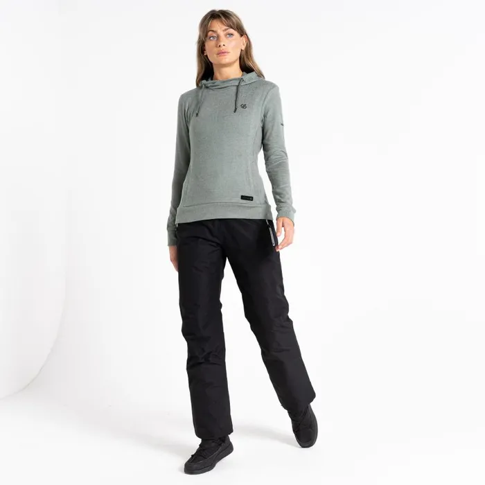Dare 2b Out and Out Overhead Hooded Fleece Duck Green Marl Women Fleece