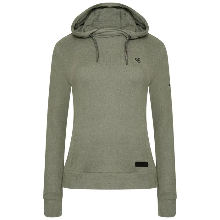 Dare 2b Out and Out Overhead Hooded Fleece Duck Green Marl Women Fleece