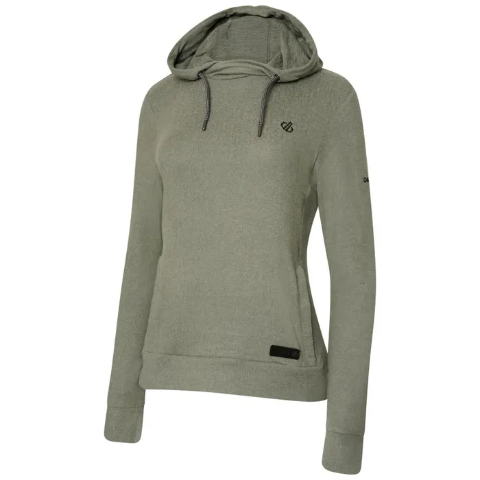 Dare 2b Out and Out Overhead Hooded Fleece Duck Green Marl Women Fleece