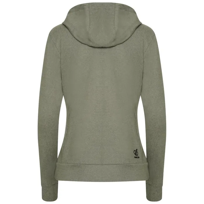 Dare 2b Out and Out Overhead Hooded Fleece Duck Green Marl Women Fleece