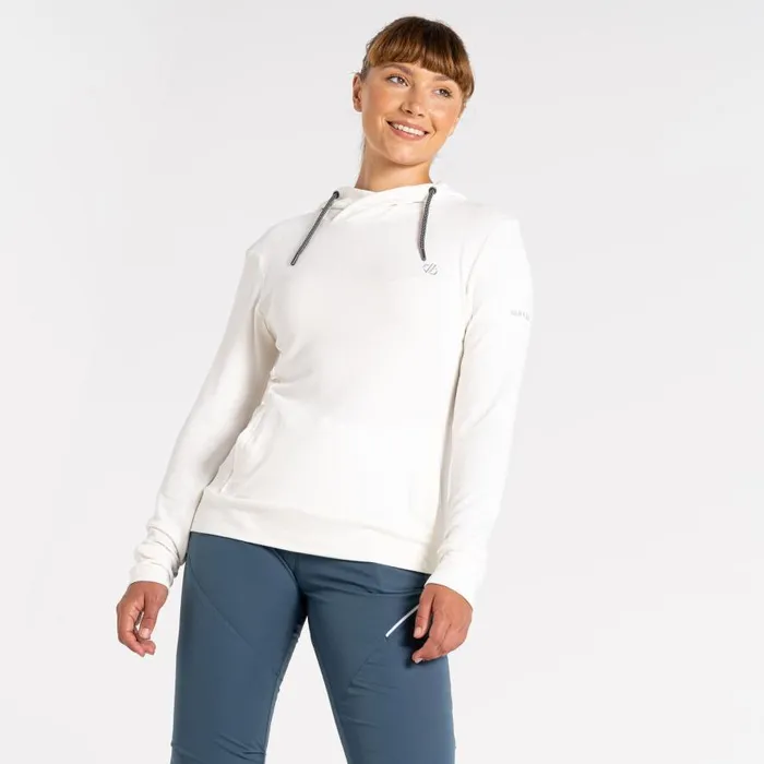 Dare 2b Out and Out Overhead Hooded Fleece Lily White Marl Women Fleece