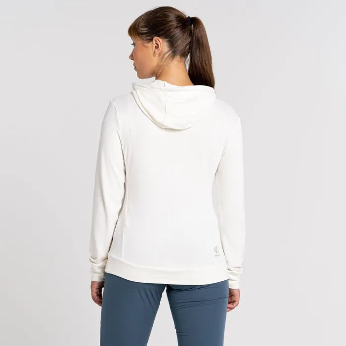 Dare 2b Out and Out Overhead Hooded Fleece Lily White Marl Women Fleece