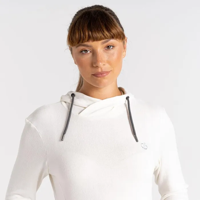 Dare 2b Out and Out Overhead Hooded Fleece Lily White Marl Women Fleece