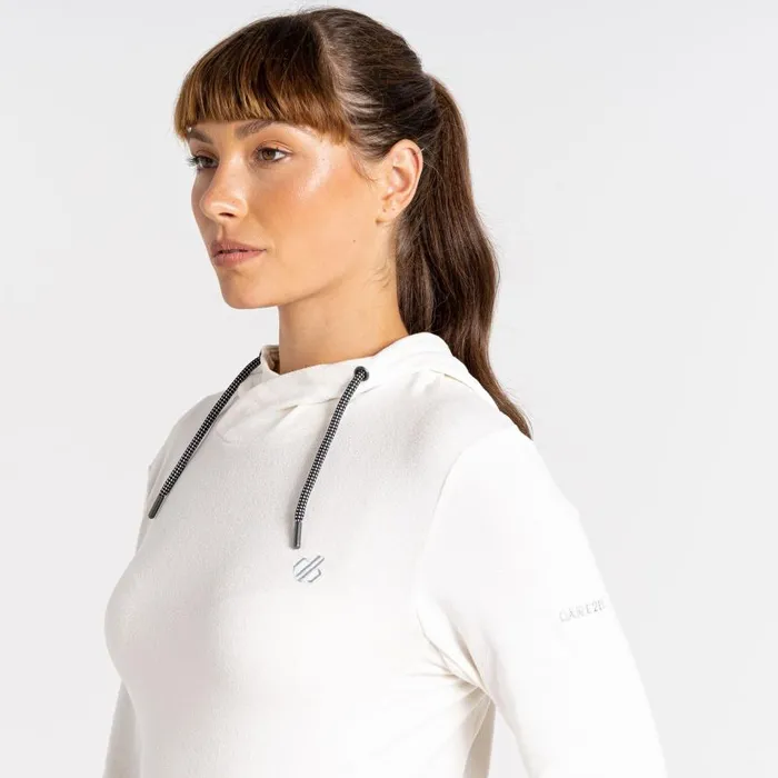 Dare 2b Out and Out Overhead Hooded Fleece Lily White Marl Women Fleece