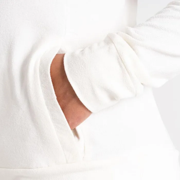 Dare 2b Out and Out Overhead Hooded Fleece Lily White Marl Women Fleece
