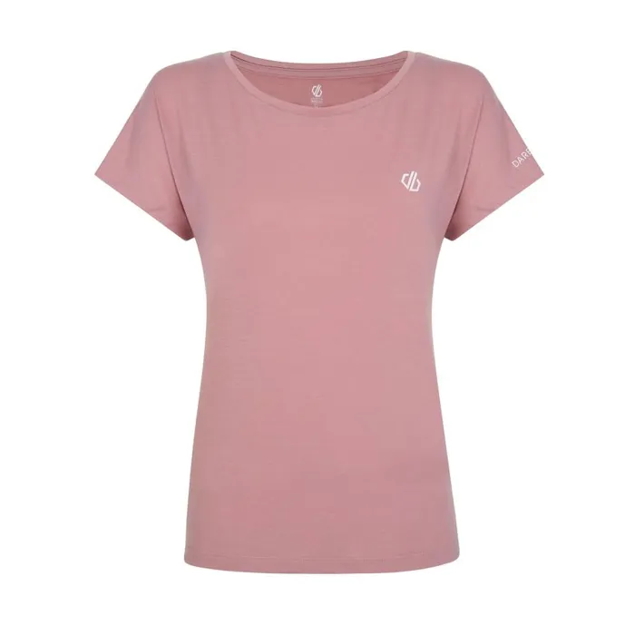 Dare 2b Persisting Lightweight Gym TShirt Dusky Rose Marl Women Gym Tops