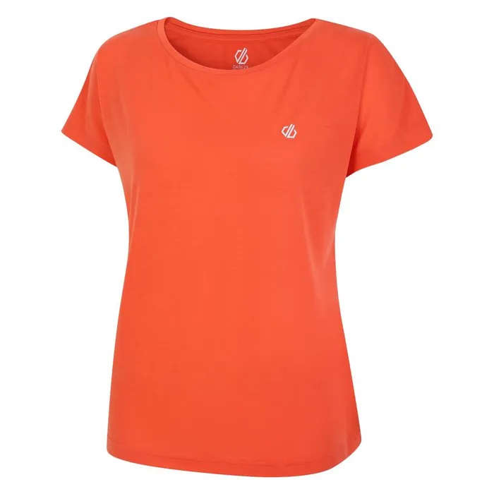 Dare 2b Persisting Lightweight Gym TShirt Satsuma Orange Marl Women Gym Tops