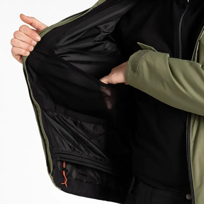 Dare 2b Precision II Ski Jacket Black Olivine Green Men Ski Jackets