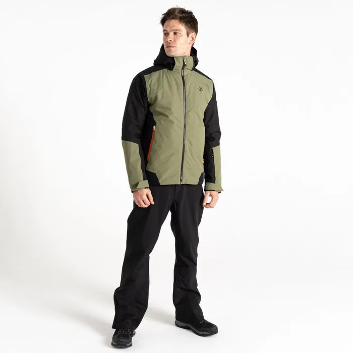 Dare 2b Precision II Ski Jacket Black Olivine Green Men Ski Jackets