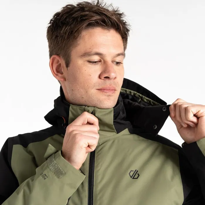Dare 2b Precision II Ski Jacket Black Olivine Green Men Ski Jackets
