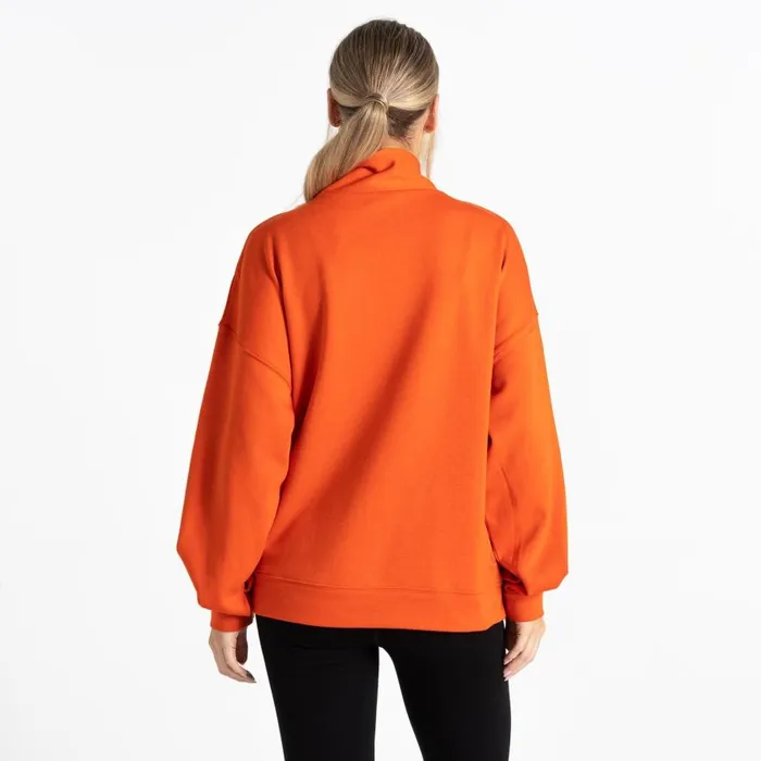 Dare 2b Recoup II Half Zip Sweatshirt Rusty Orange Women Hoodies and Sweatshirts